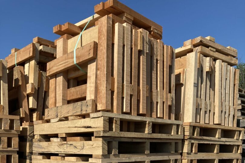 stacks of pallets