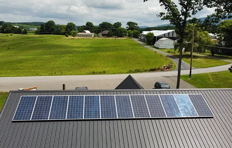 solar paneling at pilgrim pallet   environmental and green choices for corporate social responsibility